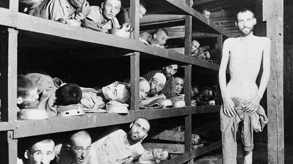 En bild från koncentrationslägret Buchenwald i Tyskland.