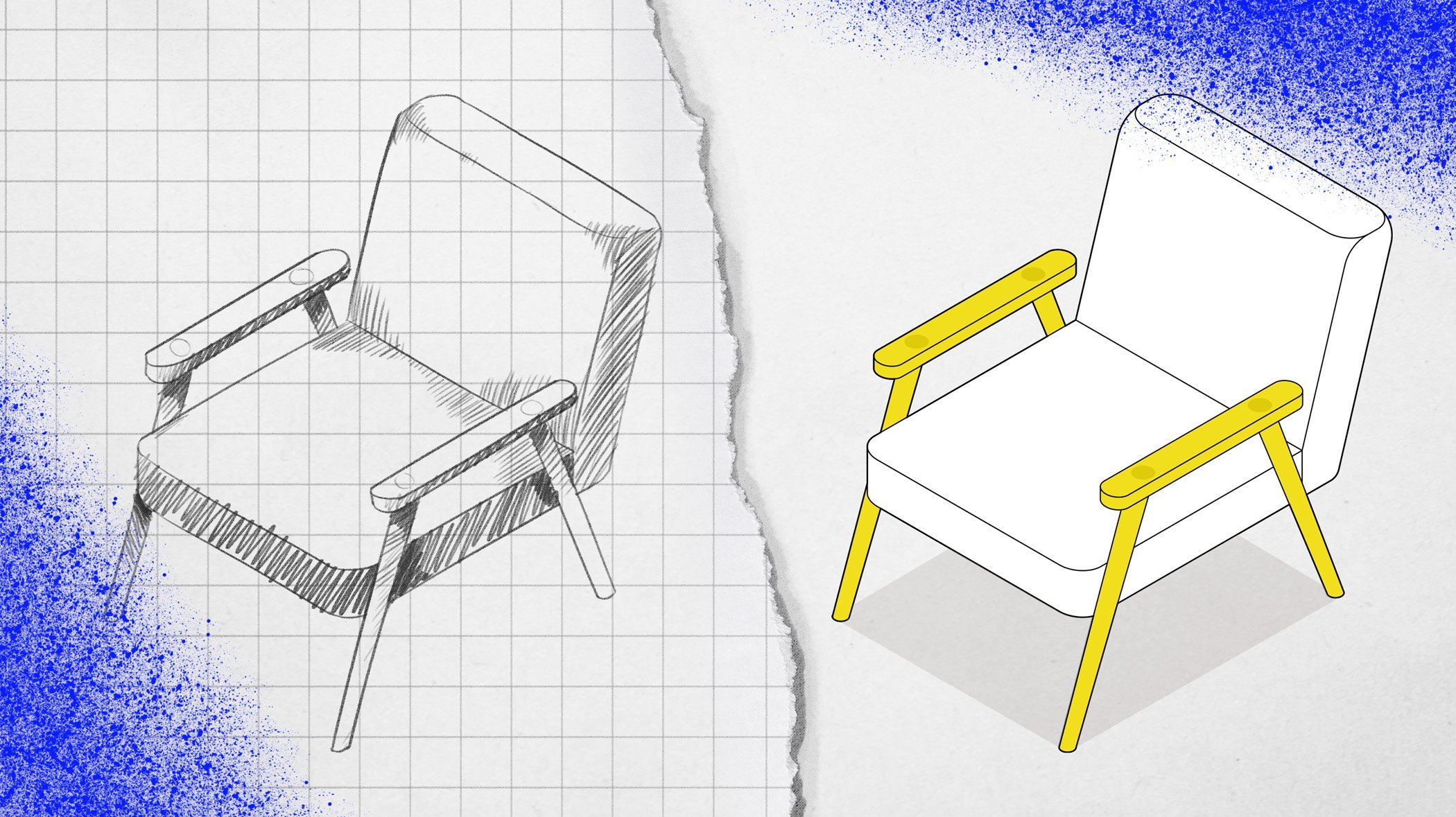 Möbeldesign – vinklar och linjer