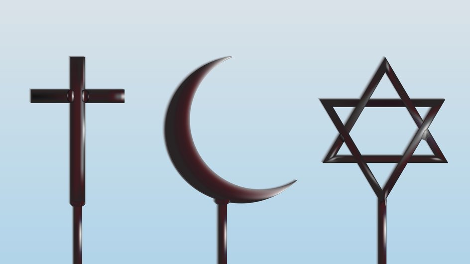 De abrahamitiska religionerna är kristendom, islam och judendom.